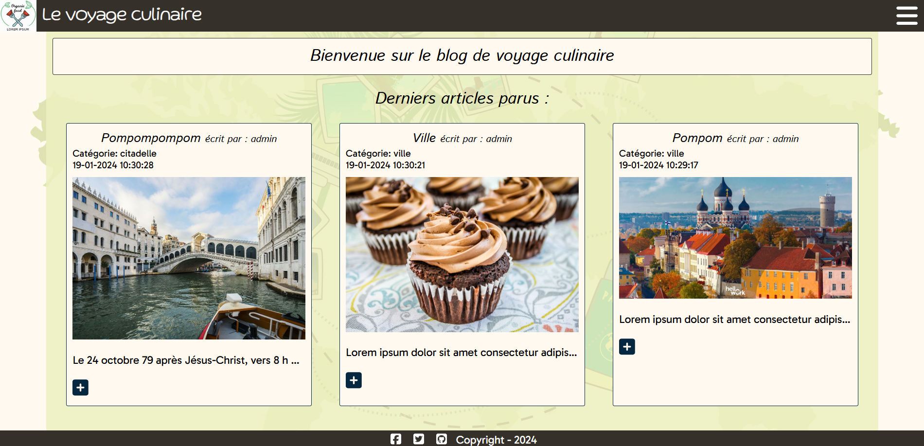 Image du projet 'TP Voyage culinaire ' 