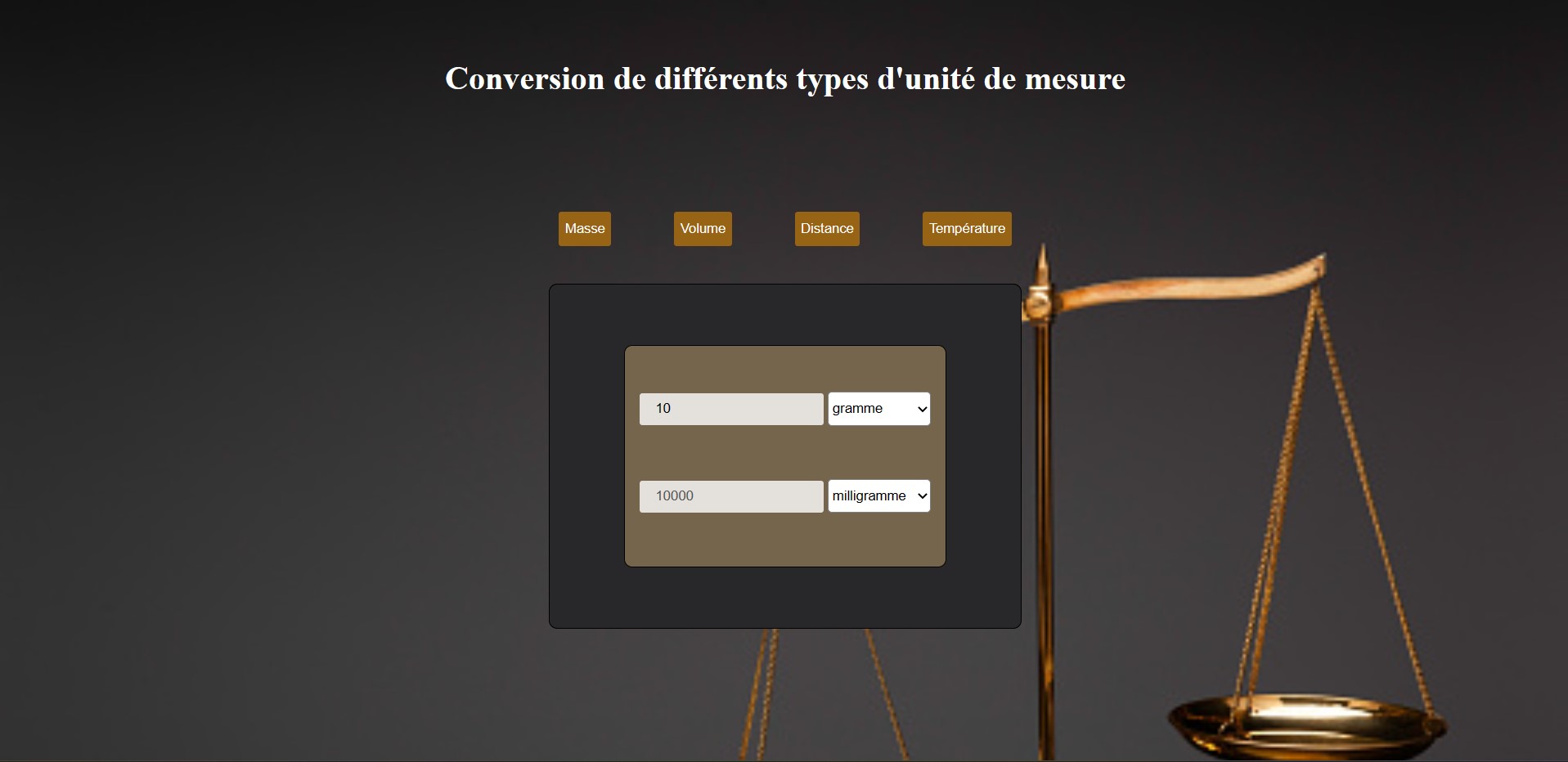 Image du projet 'TP conversion de mesures ' 