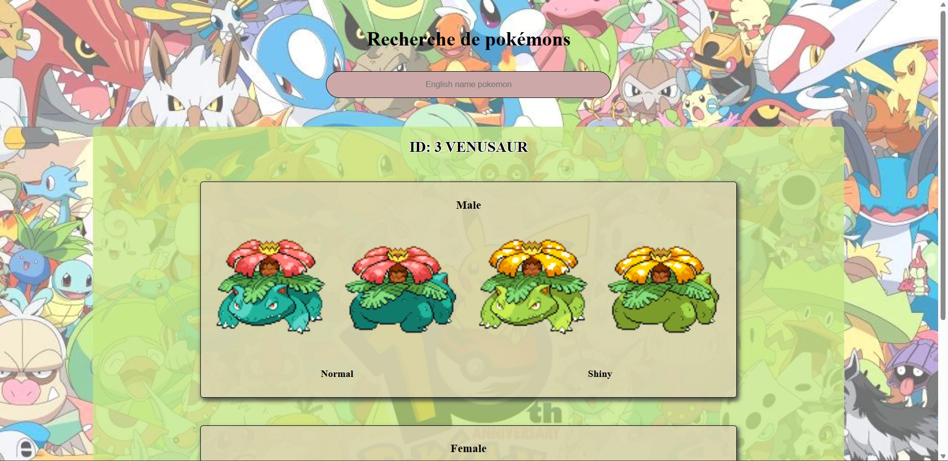 Image du projet 'TP API pokémon ' 